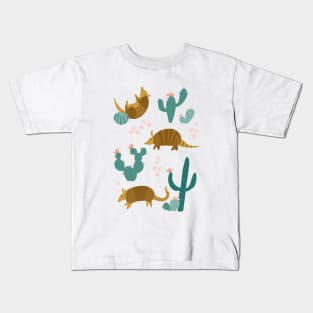 Armadillos in the Desert Kids T-Shirt